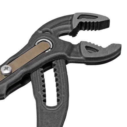 Клещи переставные Denzel 17906, кнопочный механизм, обливные рукоятки, 250 мм купить в Перми