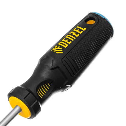 Отвертка, SL6x100 мм, S2, 3к рукоятка Denzel 121987 купить в Перми