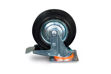 Колесо поворотное резина SCb 80 200 мм с тормозом (N) 1024202 купить в Перми