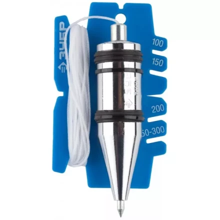 Отвес ЗУБР &quot;ЭКСПЕРТ&quot; строительный со шнуром и безопасным наконечником, 300 г 06347-30_z01 купить в Перми