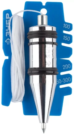 Отвес ЗУБР &quot;ЭКСПЕРТ&quot; строительный со шнуром и безопасным наконечником, 300 г 06347-30_z01 купить в Перми