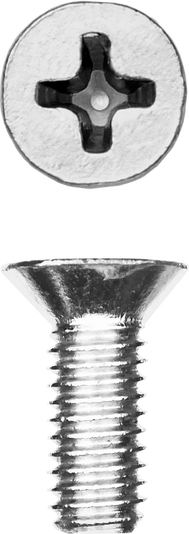 Винт DIN 965, M6 x 16 мм, 9 шт, кл. пр. 4.8, оцинкованный, ЗУБР 303116-06-016 купить в Перми