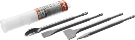 Набор зубил ЗУБР 4 шт 250 мм SDS-Plus 29230-Н4 купить в Перми