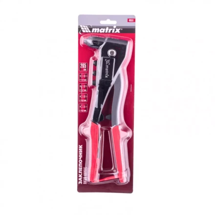 Заклепочник литой 260 мм заклепки 2,4-3,2-4,0-4,8 мм Matrix 40551 купить в Перми