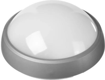 Светильник STAYER &quot;PROFI&quot; PROLight светодиодный, влагозащищенный IP65, пластиковый корпус, PC, влагозащищенный, круг, металлик, 4000К, 12(100Вт) 57362-100-S купить в Перми