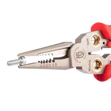 Мультитул-длинногубцы КВТ MT-03т (7 в 1) с функцией снятия изоляции, резки и детектором напряжения (102402) купить в Перми