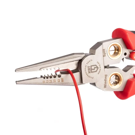 Мультитул-длинногубцы КВТ MT-03т (7 в 1) с функцией снятия изоляции, резки и детектором напряжения (102402) купить в Перми