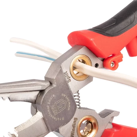 Мультитул-длинногубцы КВТ MT-03т (7 в 1) с функцией снятия изоляции, резки и детектором напряжения (102402) купить в Перми