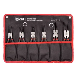 Набор съемников стопорных колец КВТ НКС-06, 180/230 мм, 6 шт. (92036)