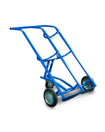 Тележка для баллонов пропан + кислород TOR ТГК-П, 2 баллона (250 резина + 160 поворотное) 1012421 купить в Перми