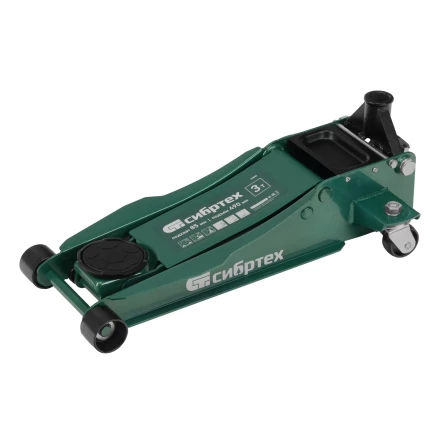 Домкрат гидравлический подкатной, 3 т, 85-490 мм, быстрый подъем, низкий подхват, проф.// Сибртех 50850 купить в Перми