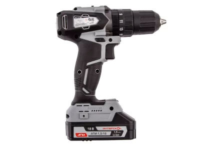 Аккумуляторная дрель-шуруповерт ИНТЕРСКОЛ ДАУ-13/18ВК (573.1.2.70) Li-ion АПИ (кейс, 2 х 1,5Ач, ЗУ) купить в Перми