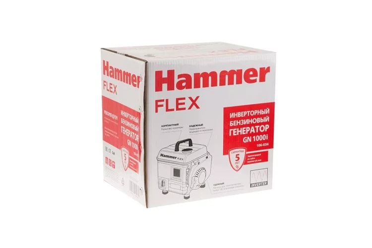 Бензиновый генератор HAMMER GN1000i купить в Перми