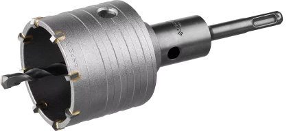 Коронка ЗУБР буровая,  коническая посадка центрирующего сверла, SDS-Plus хвостовик, в сборе, 65мм 2918-65_z01 купить в Перми