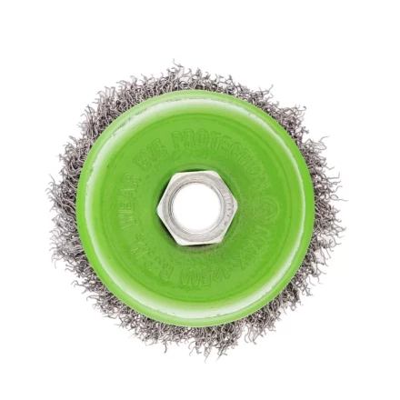 Щетка для УШМ, 75 мм, М14, &quot;чашка&quot;, витая проволока 0.3 мм Сибртех 746047 купить в Перми