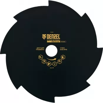 Диск для триммера 230 х 25,4 толщина 1,6 мм 8 лезвий DENZEL 96328 купить в Перми