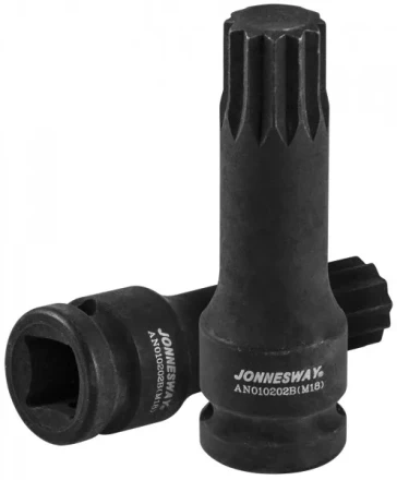 Торцевая насадка 1/2&quot;DR M18x78мм для задней ступицы автомобилей VAG  AN010202B Jonnesway 49446 купить в Перми