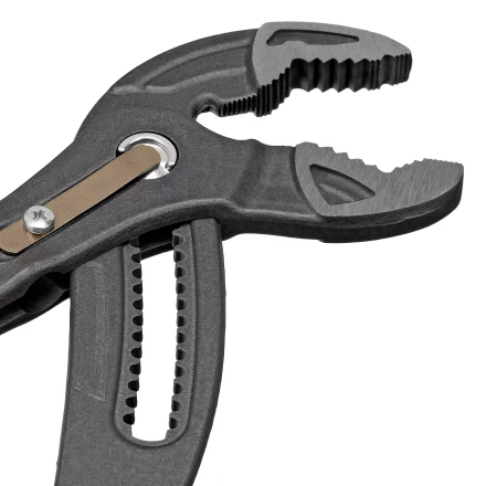 Клещи переставные Denzel 17907, кнопочный механизм, обливные рукоятки, 300 мм купить в Перми