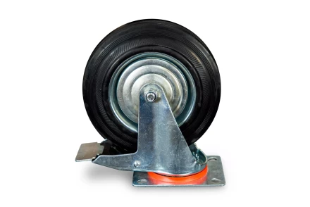 Колесо поворотное резина SCb 80 200 мм с тормозом (Y) 1022091 купить в Перми