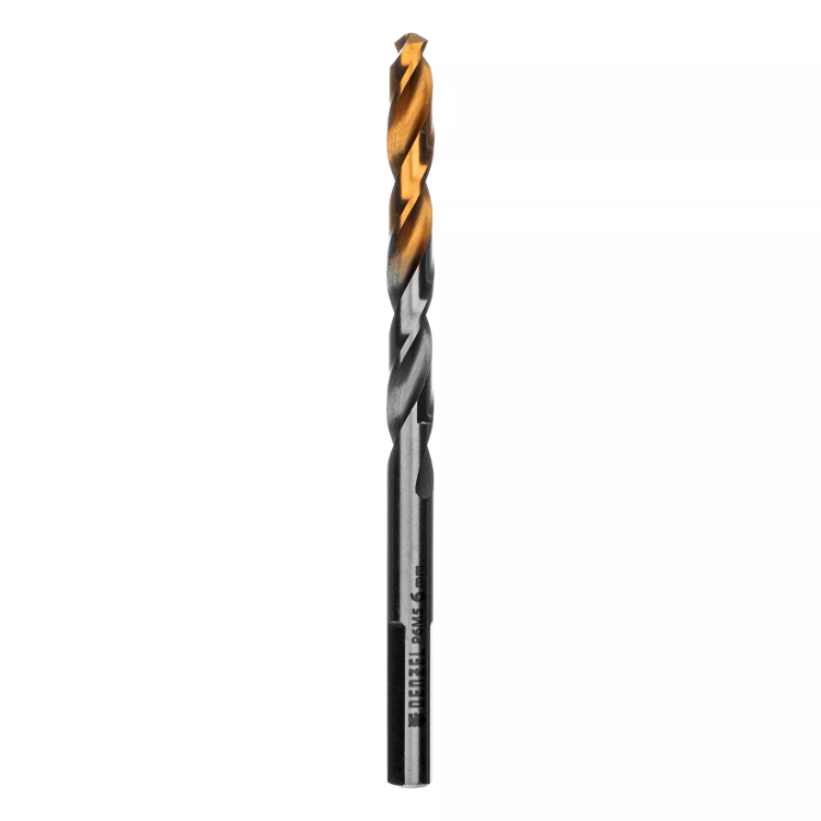 Сверло спиральное по металлу Denzel 6 x 93 мм, Р6М5, Golden Tip, 718235 купить в Перми