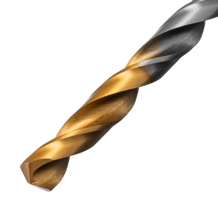 Сверло спиральное по металлу Denzel 6 x 93 мм, Р6М5, Golden Tip, 718235 купить в Перми