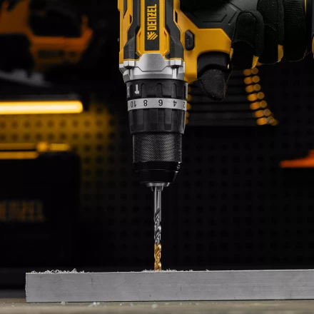 Сверло спиральное по металлу Denzel 6 x 93 мм, Р6М5, Golden Tip, 718235 купить в Перми