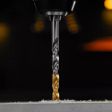 Сверло спиральное по металлу Denzel 6 x 93 мм, Р6М5, Golden Tip, 718235 купить в Перми