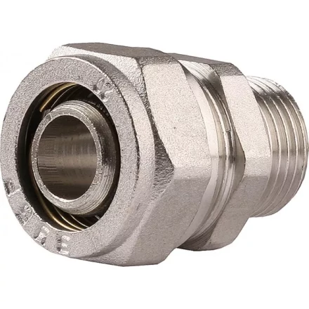 Соединитель ЗУБР с наружной резьбой, цанга-штуцер, 1/2&quot;х20х2,0 мм, никель 51401-20-1/2 купить в Перми