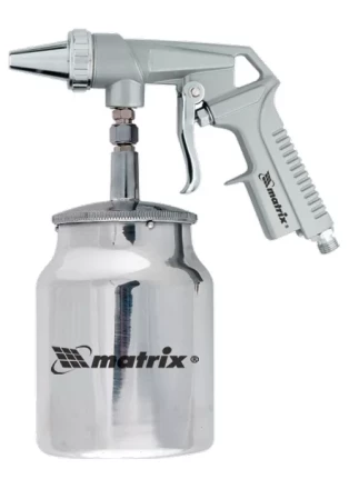 Пистолет пескоструйный с нижним бачком пневматический MATRIX 57326 купить в Перми