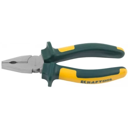 Плоскогубцы KRAFTOOL&quot;KRAFT-MAX&quot;комб,Cr-Mo,маслобензост двухкомп рукоятки,шарнирное соединение с повыш износост,160мм 22011-1-16 купить в Перми
