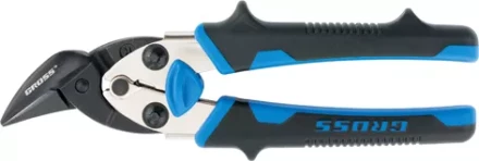 Ножницы по металлу&quot;PIRANHA&quot;МИНИ 185мм,прямой и правый рез,сталь-СrM,двухкомпонентные рукоятки GROSS 78361 купить в Перми