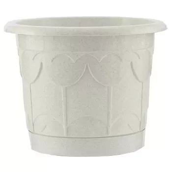 Горшок Тюльпан с поддоном мрамор 3,9 л PALISAD 69233 купить в Перми