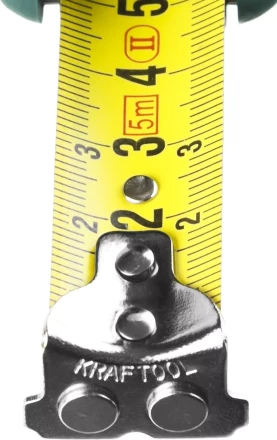 Рулетка KRAFTOOL GRAND, обрезиненный пластиковый корпус, 5м/19мм 34022-05-19 купить в Перми