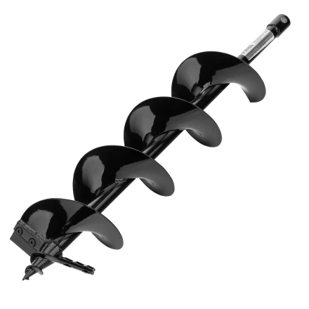 Шнек для грунта ER-150, диаметр 150 мм, длина 800 мм,соединение 20 мм, съемный нож Denzel 56007 купить в Перми