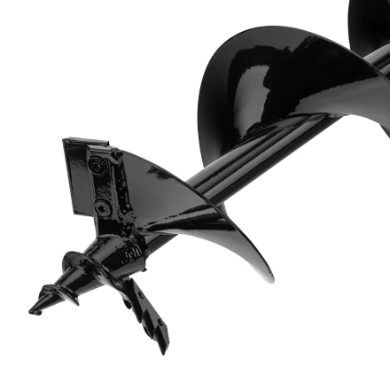 Шнек для грунта ER-150, диаметр 150 мм, длина 800 мм,соединение 20 мм, съемный нож Denzel 56007 купить в Перми