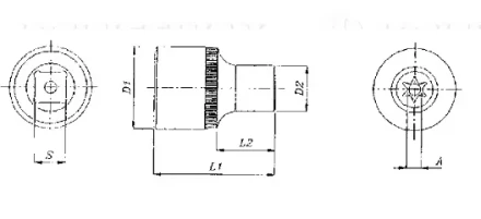 Торцевая головка 3/8&quot;DR внешний TORX Е-12 S06H312 Jonnesway 49705 купить в Перми