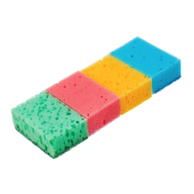 Губки для посуды Coral, 95 x 64 x 36 мм, 4 шт, Home Palisad 923585