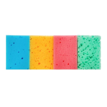 Губки для посуды Coral, 95 x 64 x 36 мм, 4 шт, Home Palisad 923585 купить в Перми