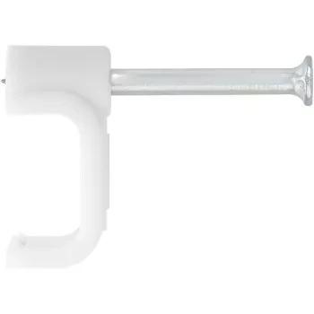 Скобы электроустановочные, 8 мм, прямоугольный профиль, 50 шт  СИБРТЕХ 47536 купить в Перми