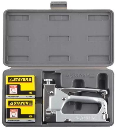 Степлер &quot;Pro 53&quot; для скоб тип 53 (4-14 мм), в кейсе, STAYER Professional 3150-H4_z01 купить в Перми