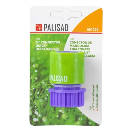 Соединитель пластмассовый быстросъемный, внутренняя резьба 3/4&quot; Palisad 661558 купить в Перми