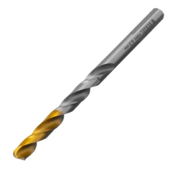 Сверло спиральное по металлу Denzel 6,5 x 100 мм, Р6М5, Golden Tip 718236