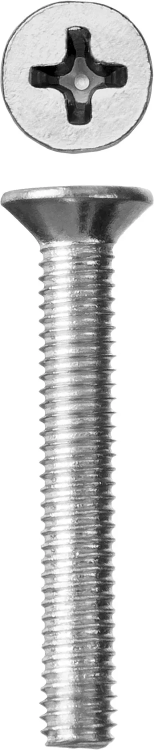 Винт DIN 965, M6 x 40 мм, 6 шт, кл. пр. 4.8, оцинкованный, ЗУБР 303116-06-040 купить в Перми