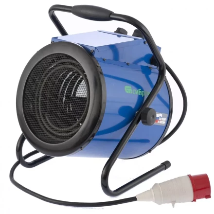 Тепловая пушка ТВ-9 380 В 3 режима вентилятор 4500-9000 Вт Сибртех 96435 купить в Перми