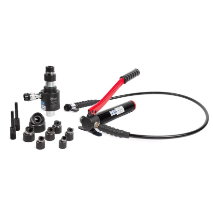 Пресс гидравлический помповый КВТ ПГПО-115 для пробивки отверстий в стальных листах (88211) купить в Перми