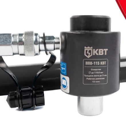 Пресс гидравлический помповый КВТ ПГПО-115 для пробивки отверстий в стальных листах (88211) купить в Перми