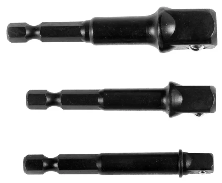 Набор адаптеров KRAFTOOL &quot;EXPERT&quot; для торцовых головок 1/4&quot;, 1/2&quot;, 3/8&quot;, 65 мм, 3 предмета 26775-H3 купить в Перми