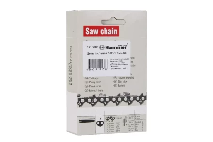 Цепь пильная HAMMER 3/8&#039;&#039;-1.6мм-66зв. купить в Перми