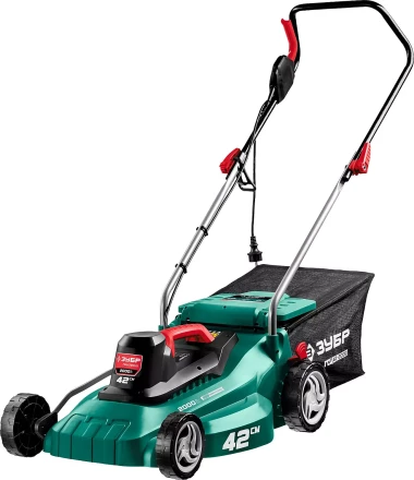 ЗУБР 2000 Вт, ш/с 42 см, сетевая газонокосилка (ГСЦ-42-2000) купить в Перми