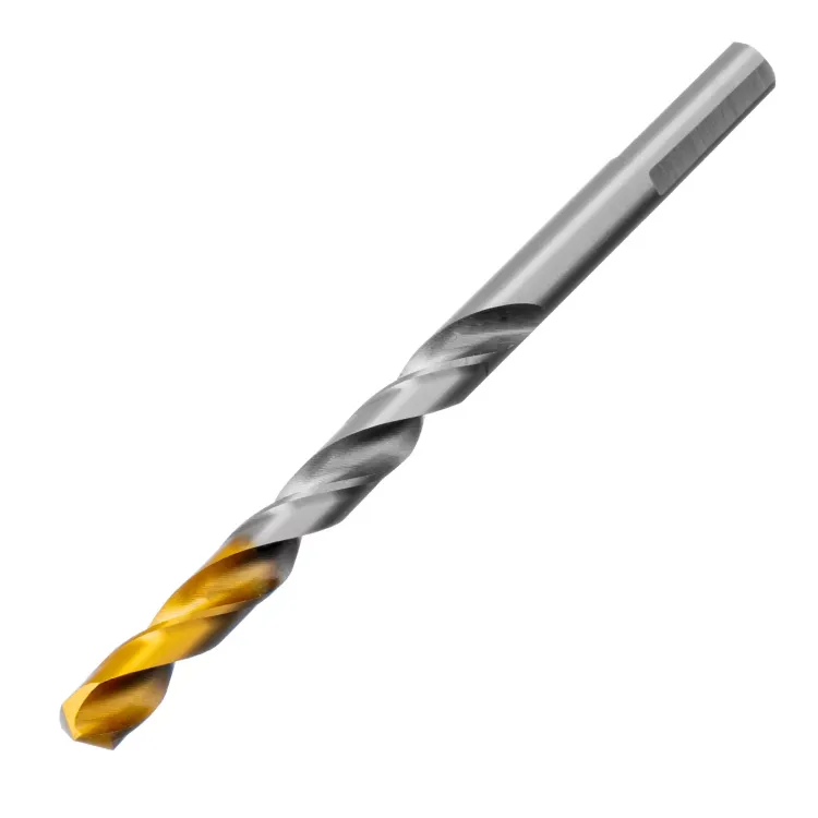 Сверло спиральное по металлу Denzel 7,0 x 109 мм, Р6М5, Golden Tip, 718237 купить в Перми